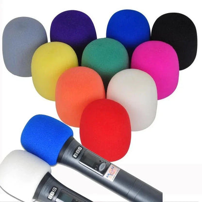 Microphone de pluie Mousse de protection, Éponge épaisse pour pare-brise de studio professionnel, Bouclier de protection pour grille, Capuchon de microphone souple