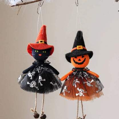 Ghost/Witches Halloween Pendant Haunted Pumpkin/Black Cat Black Cat Hangings Pendant Cute Scary Halloween Ornament