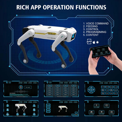 Robot chien Intelligent AI RC, Dialogue vocal, application, télécommande, programmation, chant, danse, Machine, jouets pour enfants