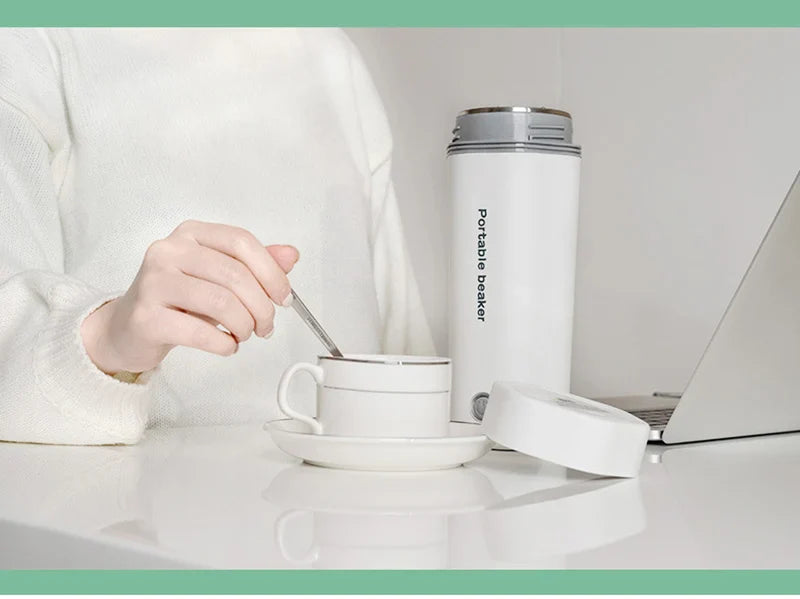 220V 110V 24V 12V Car Home Electric Thermos Bottles EU US UK Plug Portable Outdoor Travel Boil Water Coffee Flasks Kettle