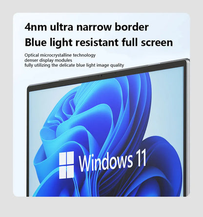 BOLUNSHUAI  Laptop 15.6" Intel Processor N95 or i7 Notebook 16GB RAM 1TB SSD Cheap Computer FULL HD Resolution Office Study PC