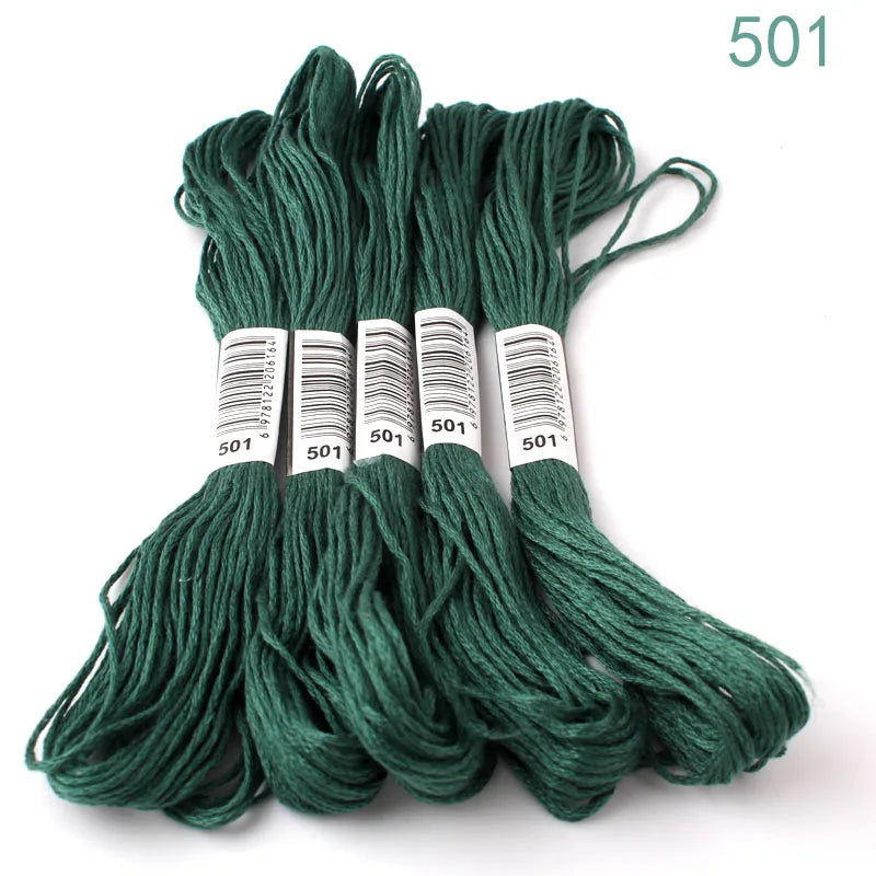 433---581--10 pcs cross-stitch  Embroidery Thread Floss Sewing Skeins Craft DIY Bracelet braided