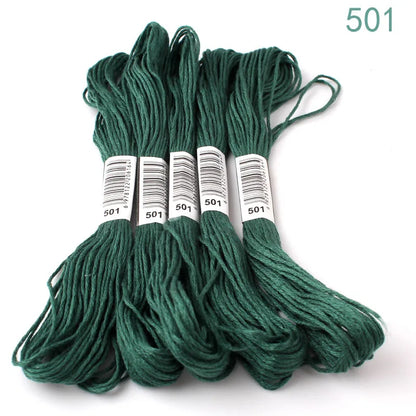433---581--10 pcs cross-stitch  Embroidery Thread Floss Sewing Skeins Craft DIY Bracelet braided