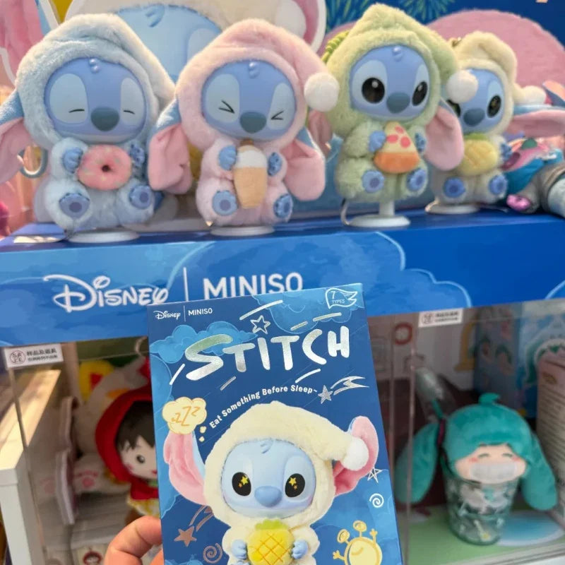 Stitch Eat Before Sleep Plush Series Blind Box Cute Vinyl Doll Ornament Pendant MysteryBox Surprise Toy Gift