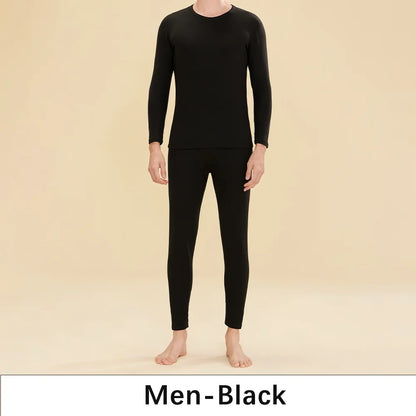 1 ensemble de sous-vêtements thermiques chauds en laine et soie pour femmes, ensembles de vêtements thermiques longs pour l'automne et l'hiver