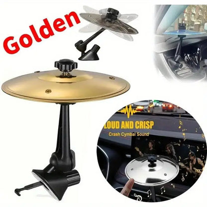 1PC voiture Crash cymbale évent Mini tambour voiture tir à la main cymbales voiture tambour cymbale évent Instrument de musique pour l'intérieur de la voiture