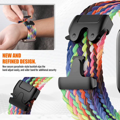 Parachute Braided Strap for Fitbit Versa 4 3 Sense 2 band Accessories replacment nylon correa Bracelet for Fitbit Versa 4 Strap