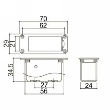 Boîtier de batterie d'origine GOTOH authentique BB-04 9V pour JEBass électrique et Active 514 up fabriqué au Japon