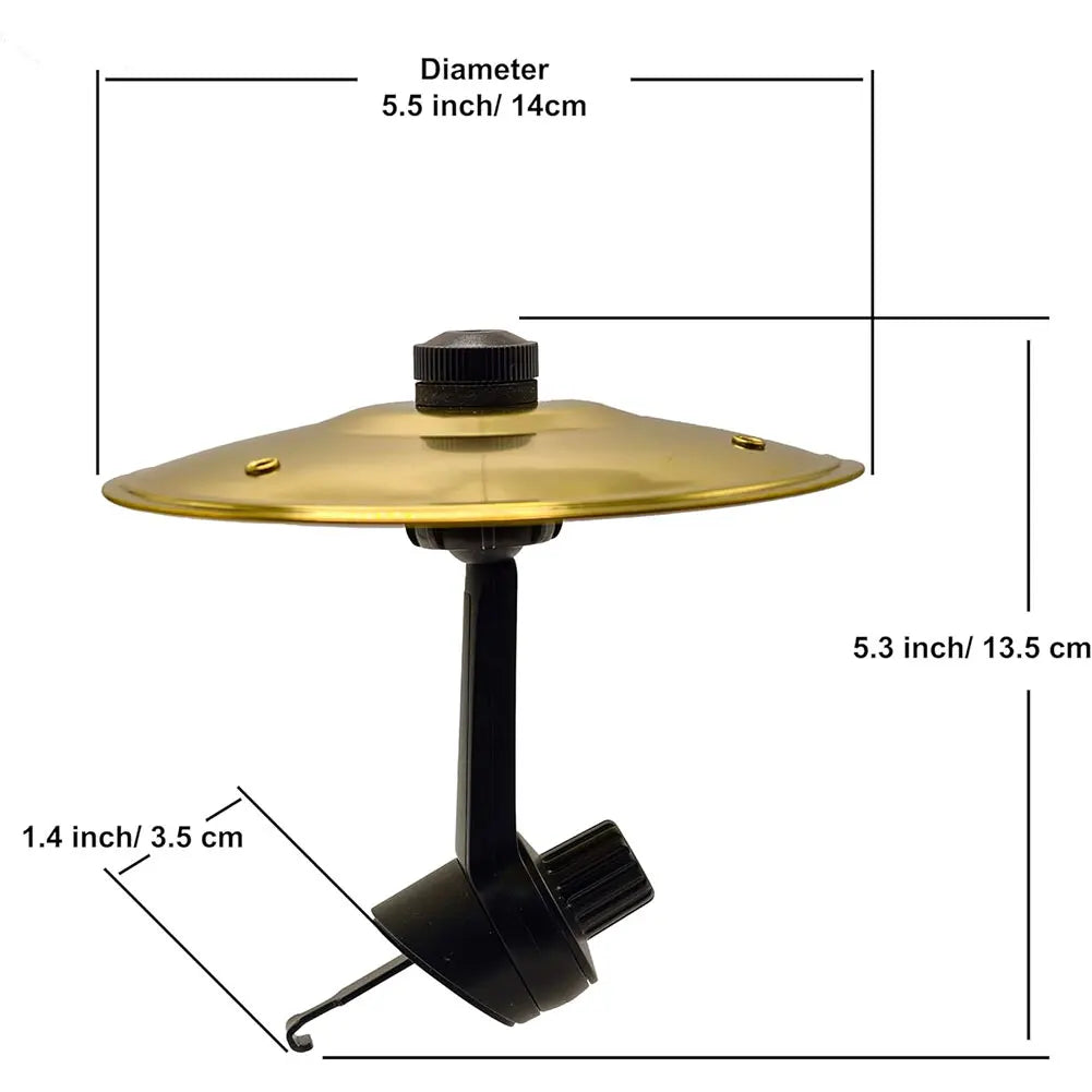 1-4PC tir à la main voiture Crash cymbale universelle Clip-On Mini tambour cymbale évent voiture tambour cymbale voiture intérieur Instrument de musique