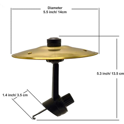 1-4PC tir à la main voiture Crash cymbale universelle Clip-On Mini tambour cymbale évent voiture tambour cymbale voiture intérieur Instrument de musique