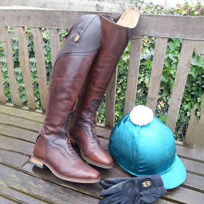 Women's Equestrian Boots Leather Knee High Shoes Vintage Horse Riding Boots Autumn Winter Mountain Riding Boots Botas Mujer