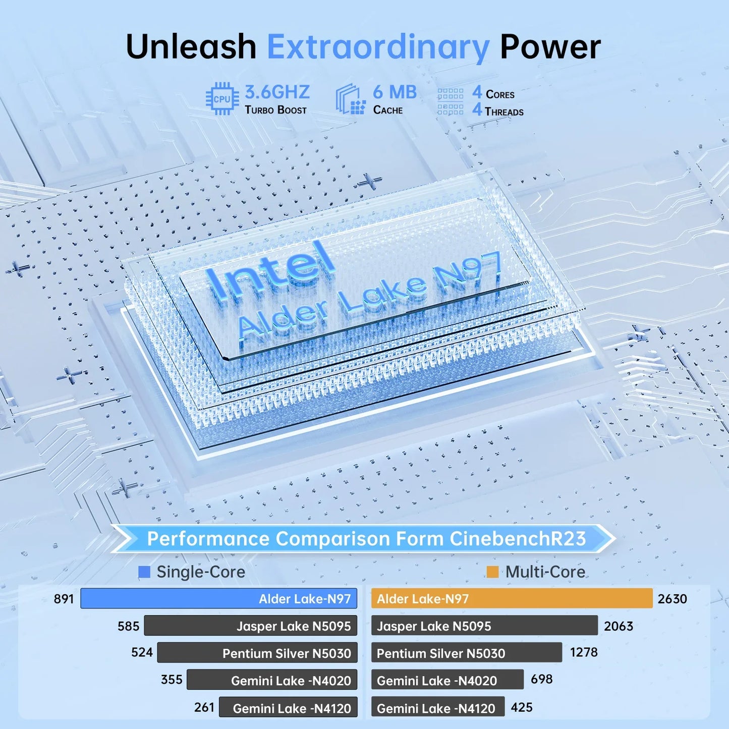 ACEMAGIC AX17 Intel Processor N97 17.3" Ultar Slim 6000MAH Laptop 16GB LPDDR4 RAM 512GB ROM Windows 11 BT5.2 Wifi 6 Notebook