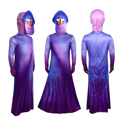 Film Elio Cosplay Costume d'Alien Dessin Animé Garçons Jeu de Rôle Haut Court Pantalon Cape Ceinture Robe Coiffe Tenue Déguisement Halloween