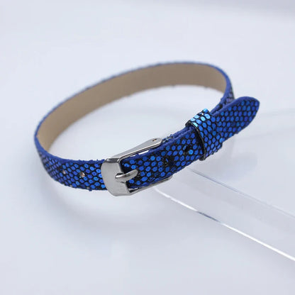 Bracelet à paillettes scintillantes, 8mm de largeur, 21cm de longueur, breloques coulissantes, lettres de l'alphabet, bijoux à bricoler soi-même, cadeau pour femmes et enfants