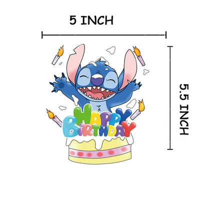 Lilo & Stitch Cake Decorations Stitch Theme Kids Boys Birthday Party Supplies Baby Shower Gift Cupcake Picks