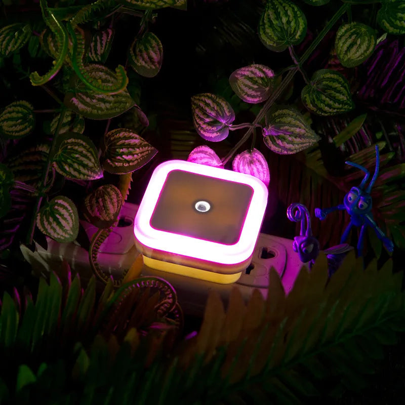 Mini veilleuse LED sans fil avec capteur, prise EU/US, éclairage décoratif pour chambre d'enfant, salon