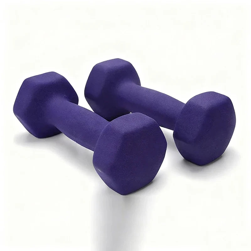 Haltère professionnel pour femmes, 1kg, os, équipement de sport, fitness à domicile, perte de poids, trempette en plastique multicolore