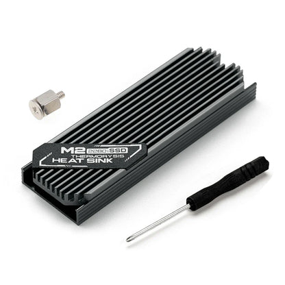 Dissipateur thermique pour SSD NVMe M.2, dissipateur thermique en aluminium pour disque dur M.2 2280 avec pad thermique en silicone pour PC / PS5 SSD PCIE 2280