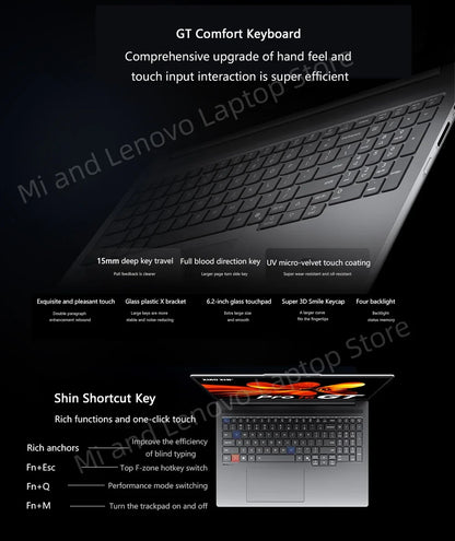 Lenovo Xiaoxin Pro 16 2025 GT AI 7 H 350/AI 9 H 365 16 pouces 32 Go 1 To 2.8K 120Hz OLED Gris