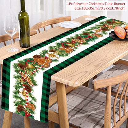 Chemin de Table de Noël, Décoration pour la Maison, Couverture de Nappe, Ornement, Cadeaux, ixdu Nouvel An, 2023