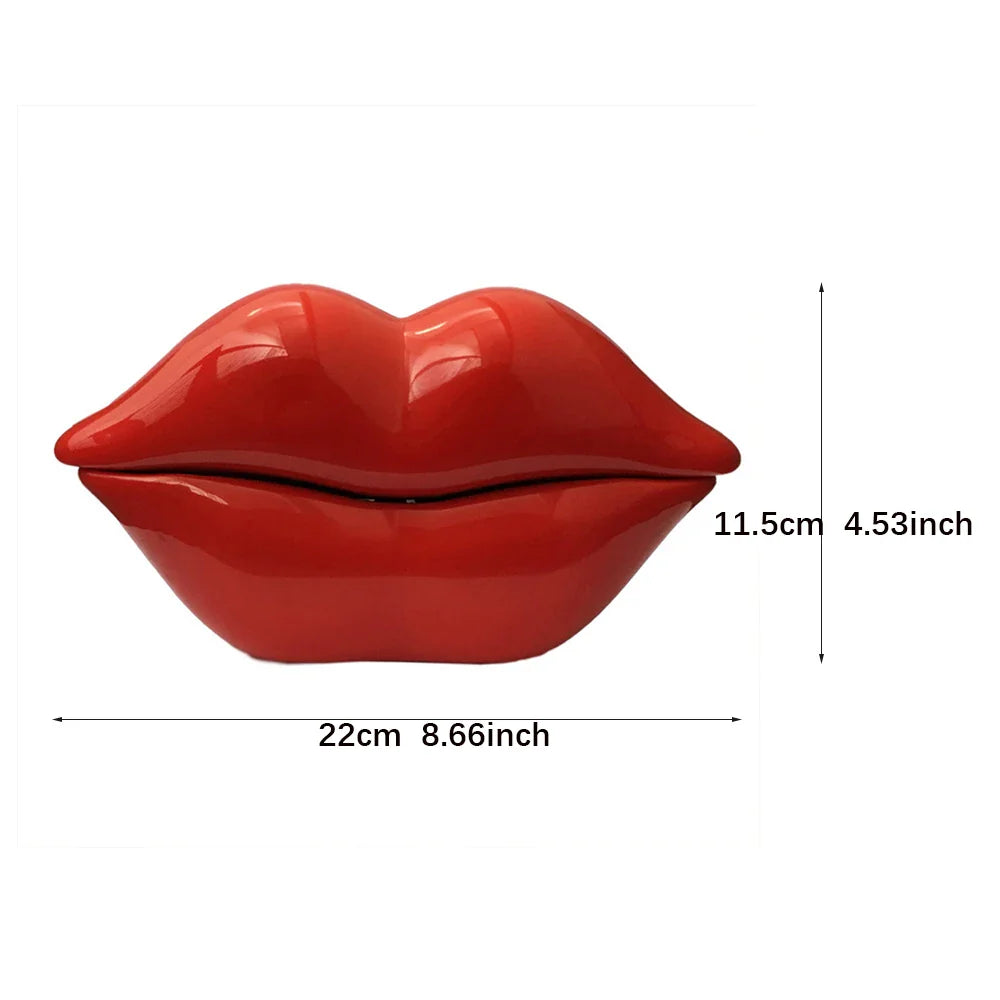 Lips Telephone Multi-Functional Cute Desk Office Landline Phone Home Decoration Set Stylish Household Mouth Shape Telephone New