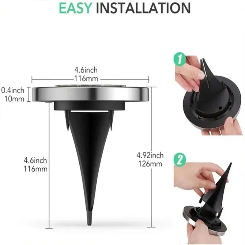 1/4/8 pièces lumières solaires extérieures 8/20LED s disque lampe souterraine projecteur enterré lumière solaire pour la maison jardin pelouse cour décoration