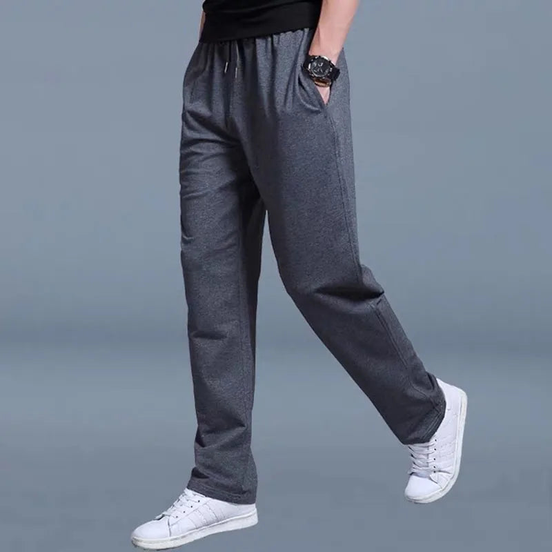 2024 New Men's Pants Autumn/Winter New Sport Jogging Trousers Fitness Loose Fit Clothing Solid Color Outfit Streetwear Pants ﻿