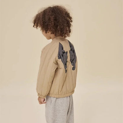 Brand KS Children's Lambswool Jacket Coat Autumn Winter Baby Boys Cotton Outerwear Toddler Girls Flight Suit Jacket Kids Clothes