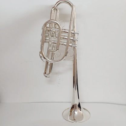 JYTR - E170 Marching Trompette B clé Plaque argentée Excellente qualité et bon son avec embouts de boîtier