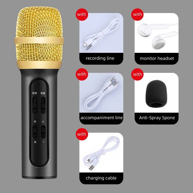 Wireless Bluetooth Karaoke Microphone, Portable Mini Handheld Mic Speaker for All Smartphones,Gifts for Girls Kids All Age
