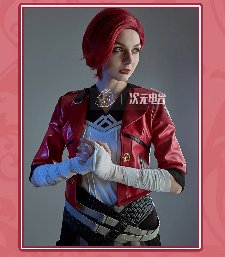 Costume de cosplay LoL Arcane Vi, perruque, uniforme, chaussures, tenues, combinaison d'Halloween et de carnaval pour femmes et hommes, haute qualité