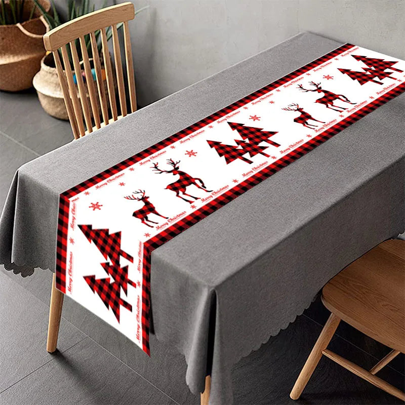 Chemin de Table de Noël, Décoration pour la Maison, Couverture de Nappe, Ornement, Cadeaux, ixdu Nouvel An, 2023