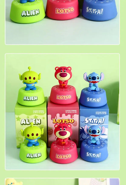 Stitchou Cute Cartoons Cute Pet Stitchou Timer Student Self-Discipline Learning Times Management Kitchen Machinery Timing Reminder