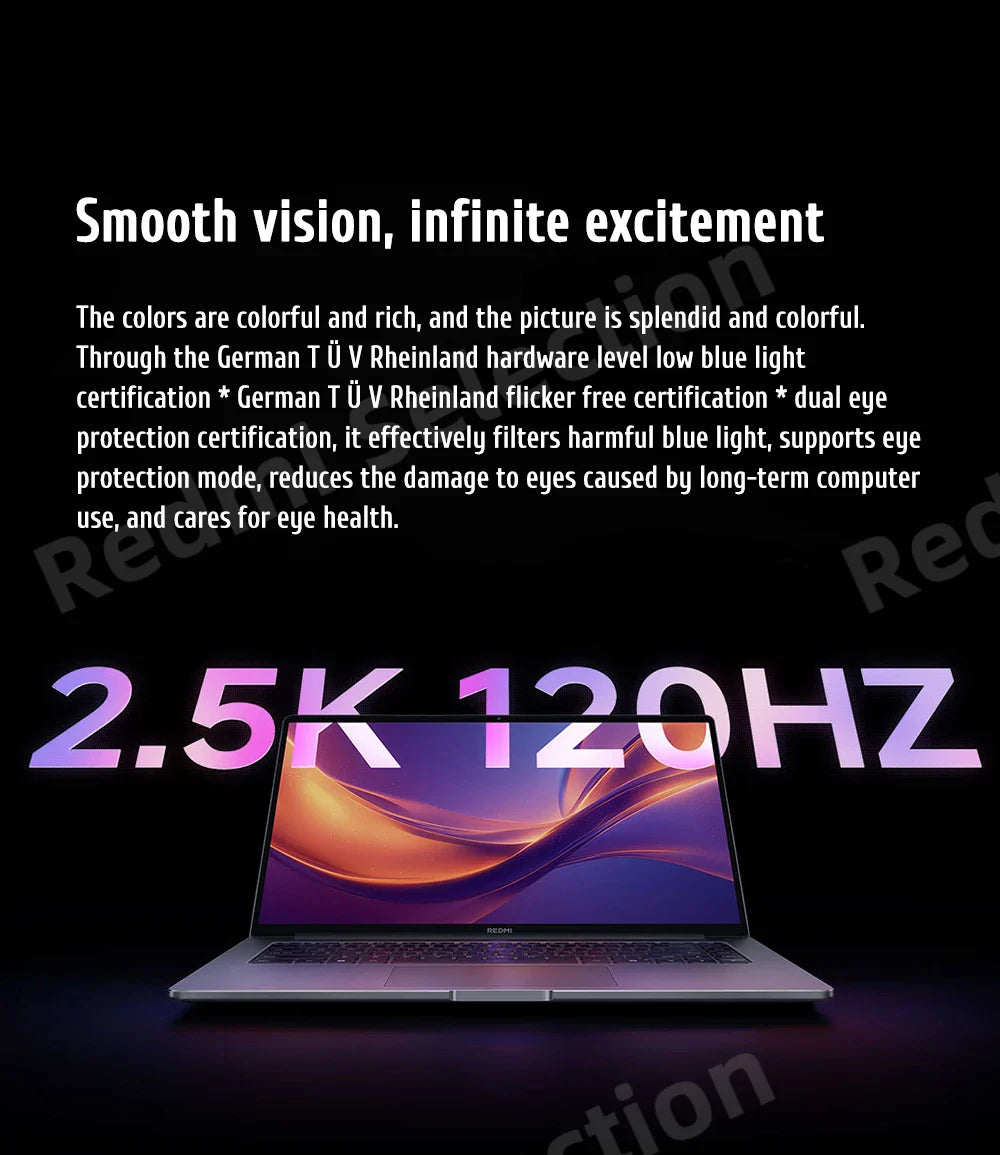Xiaomi REDMI Book 16 Laptop 2025 Intel Core 5 Processor 220H Intel Graphics 16G/32G RAM 1TB SSD 16-inch 2.5K Screen Notebook PC