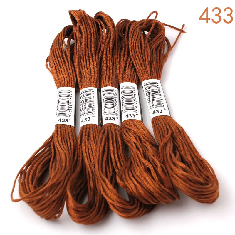 433---581--10 pcs cross-stitch  Embroidery Thread Floss Sewing Skeins Craft DIY Bracelet braided