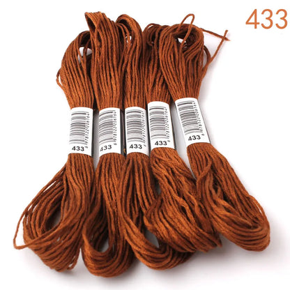 433---581--10 pcs cross-stitch  Embroidery Thread Floss Sewing Skeins Craft DIY Bracelet braided