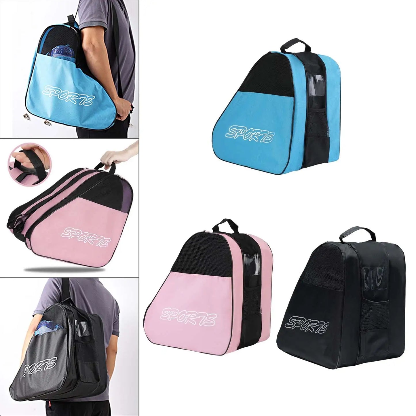 Sacs à patins, idéaux pour les patins, les patins à glace, les patins à quadruples, les patins à roues alignées, les patins de hockey sur glace, les accessoires de patins pour enfants et les adultes