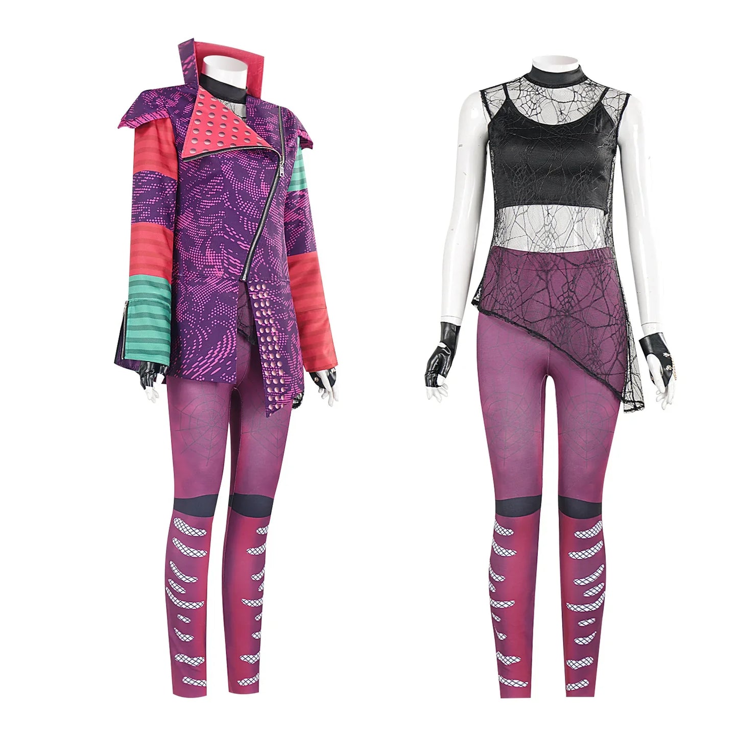 Movies Descendants 3 Evie Mal Cosplay Costume Mal Uniform Coat Vest Pants Gloves Women Adult Outfits Halloween Carnival Party