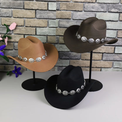 Chapeau de Cowboy occidental pour femmes, 1 pièce, accessoires Photo, chapeaux de Jazz, robe de soirée, Sombrero Hombre