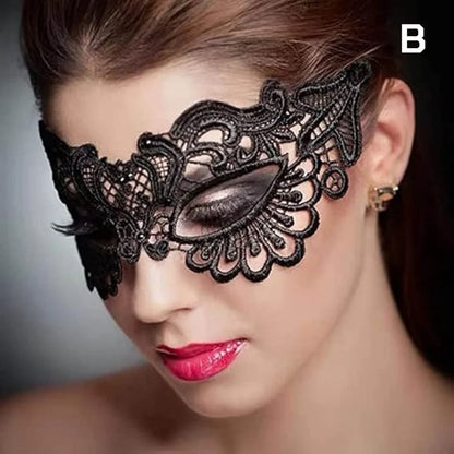 Mordarli Masque de mascarade pour femme Masque pour les yeux en dentelle pour Halloween Costume Party Masque de mascarade pour femme