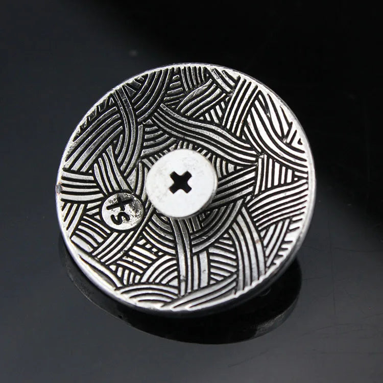 5pcs Cowboy Western Texas Conchos Leather Wallet Turquoise Flower Metal Decorative Button Screw Back for Leathercraft