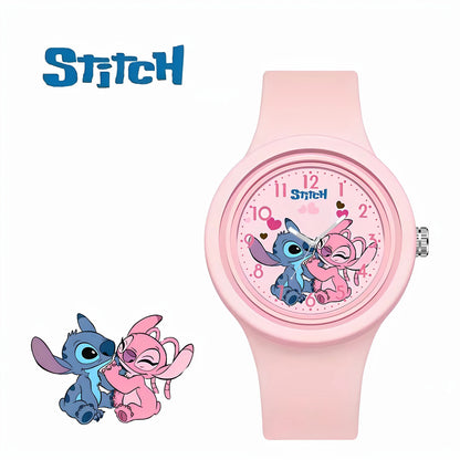 Cute Anime Stitch Watch Kawaii Lilo & Stitch Children Watches Sports Silicone Watch Cartoon Stitch Watch Kids Birthday Toy Gifts