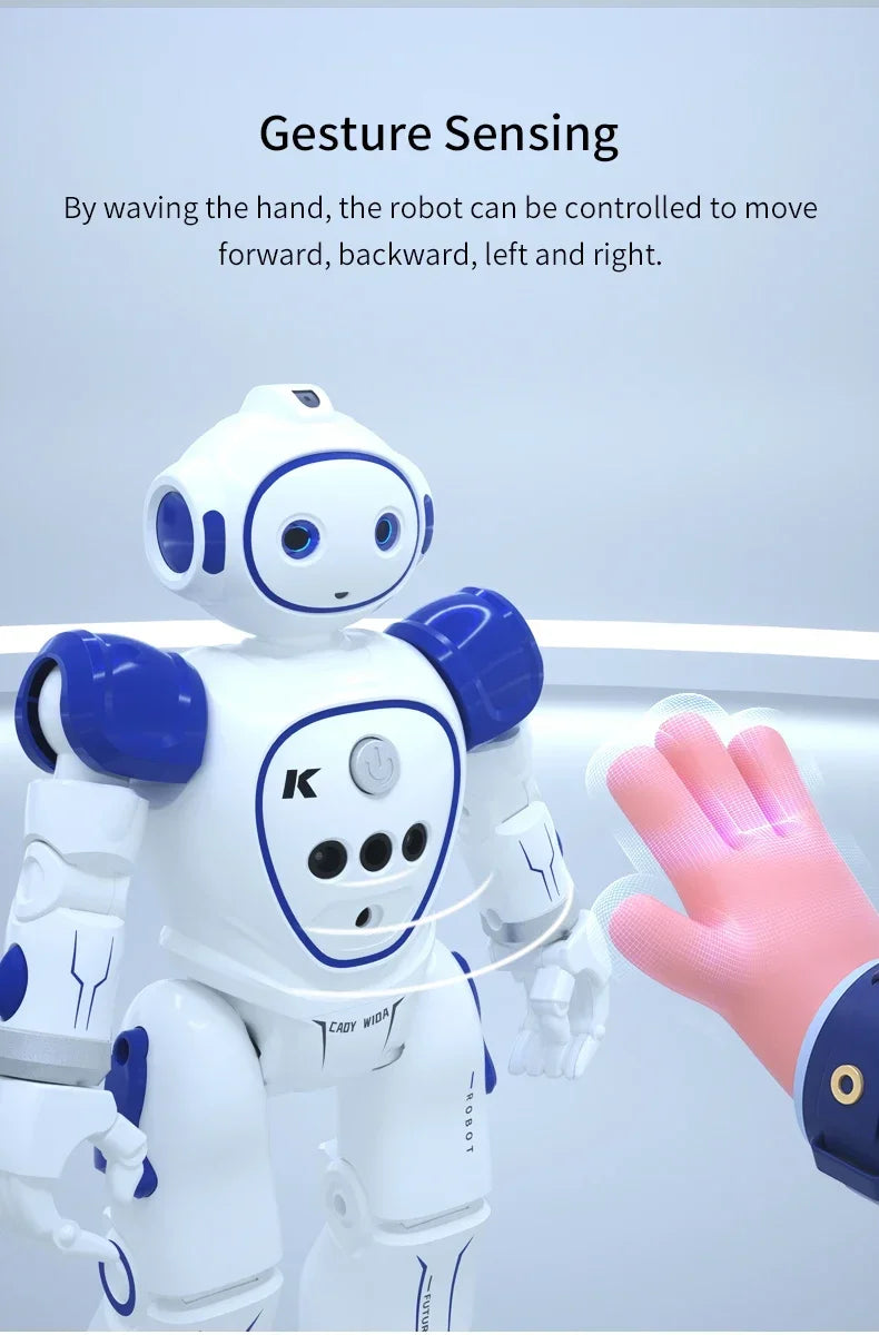 JJRC Rc Robot enfants Intelligent télécommande Robots jouets programmés électrique détection de geste Machine de danse enfants cadeau de noël