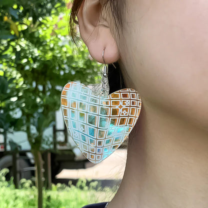 Boucles d'oreilles en acrylique faites à la main pour femmes et filles, chapeau de cow-girl occidental, bijoux de campagne à paillettes, cadeaux sympas
