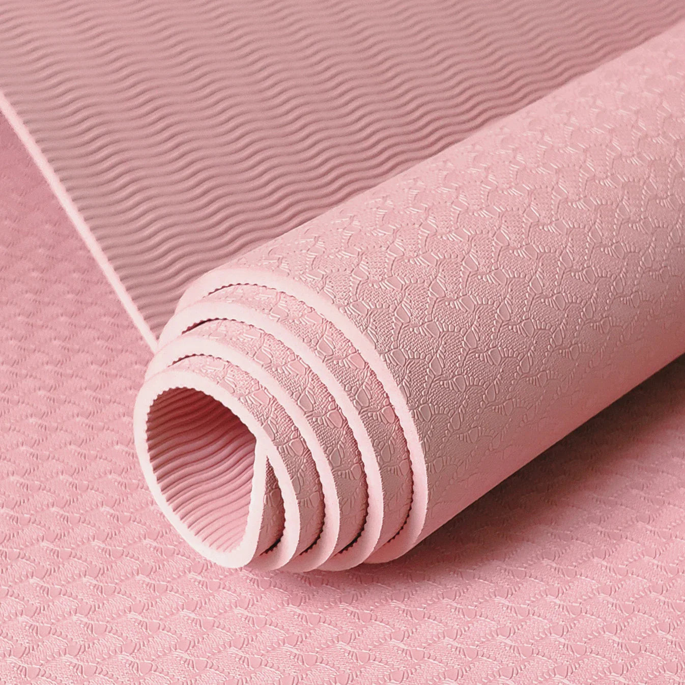 Thi Wide Long TPE Yoga Mat for Men And Women Fitn Dance Anti-Slip Home Use Slightly Defective Exercise Equipment