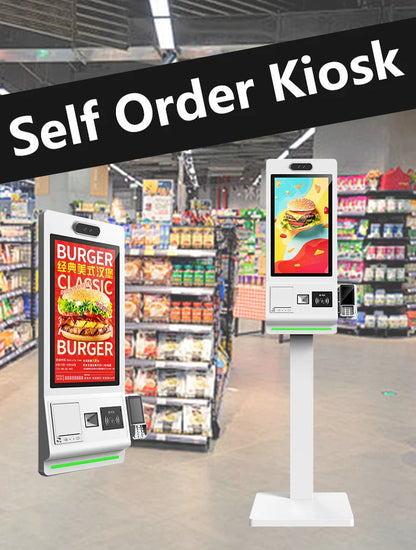 Scanner de Code QR Terminal de kiosque de paiement tout-en-un VETO de 18,5 à 32 pouces et imprimante de 80 mm pour kiosque de paiement de factures au détail