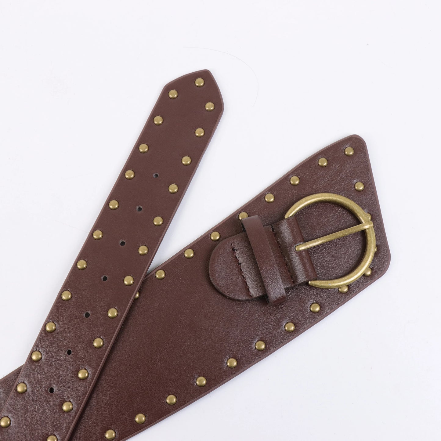 Y2K – ceinture en cuir Corset de Cowgirl occidentale rétro, Punk gothique, Rivet large, cintré à la taille, ceinture Corset sauvage pour femmes