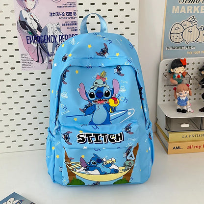 Stitch Print Backpack, Large Capacity SchoolBag, Ideal for Daily & Travel Essentials, Gift Bag, School Backpack, Travel Daypack