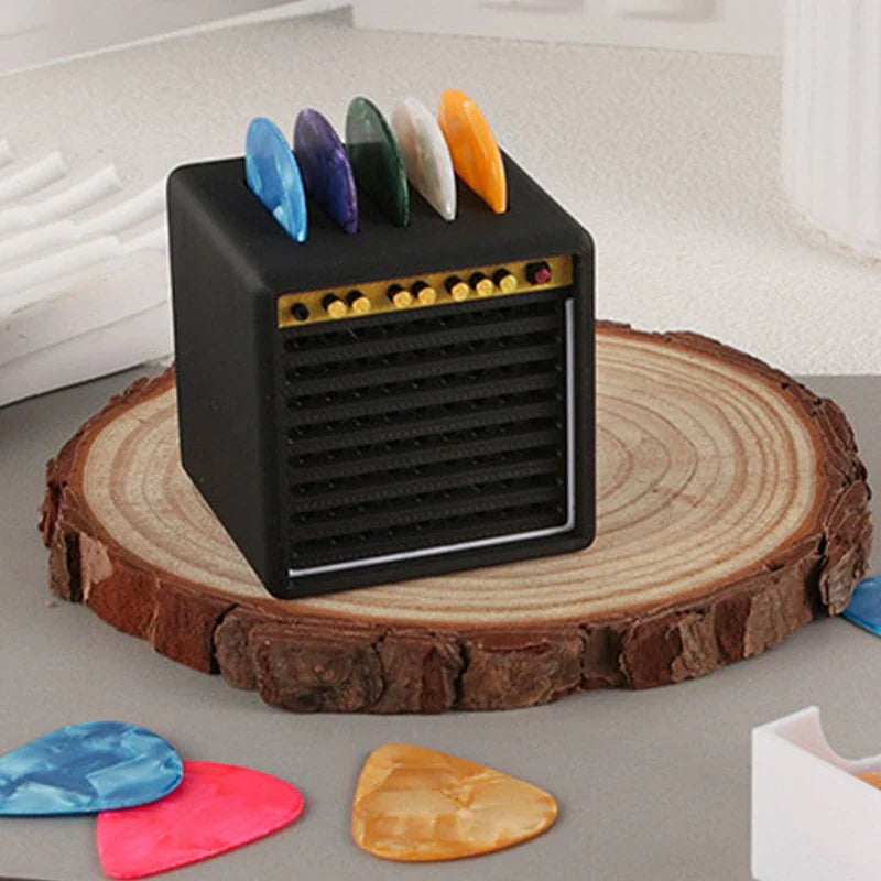 Support de plectres de guitare Portable imprimé en 3D, avec tiroir, étanche à l'eau et à la poussière, organisateur de plectres, rangement et affichage de cadeaux, 1x3D