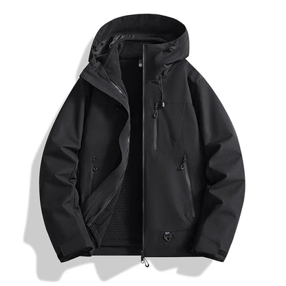 Veste d'extérieur trois en un deux pièces, coupe-vent, imperméable, combinaison de randonnée pour Couple, costume d'extérieur pour hommes et femmes